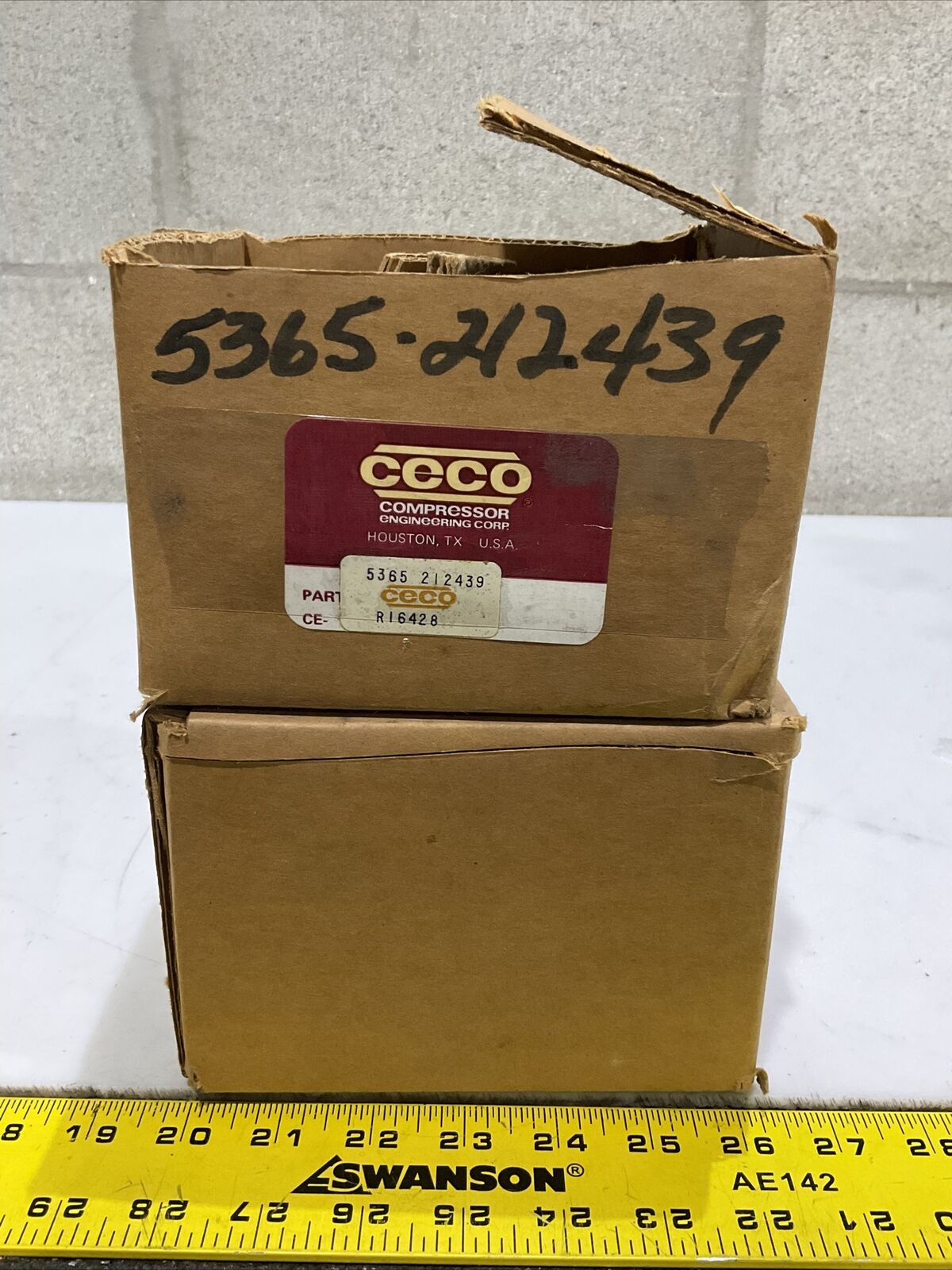 CECO COMPRESSOR ENGINEERING CORP 5365 212439 CE RI6428 LOT OF 2 373