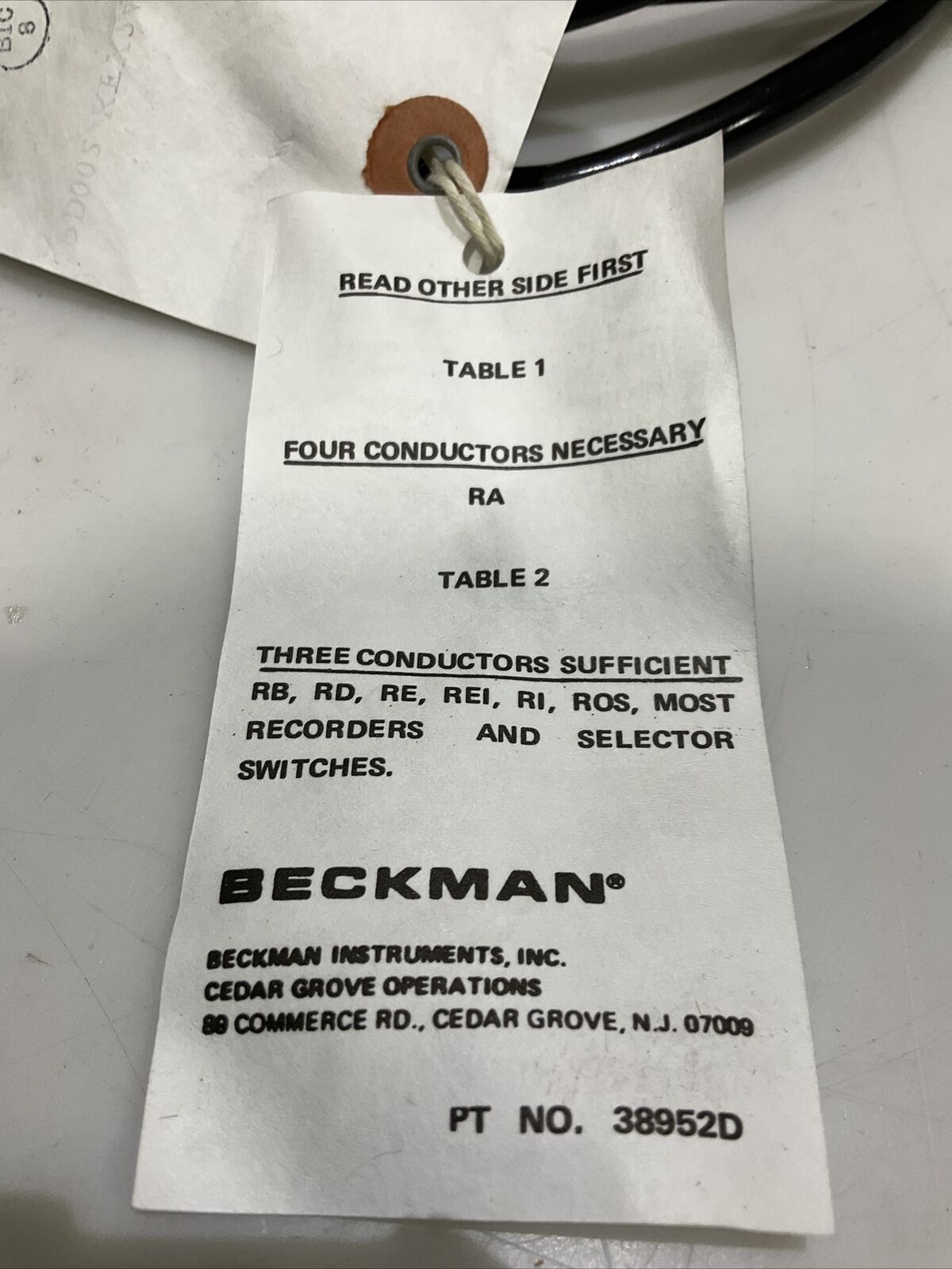 BECKMAN PD002-KFX24 Z-10 CONDUCTIVITY CELL 373