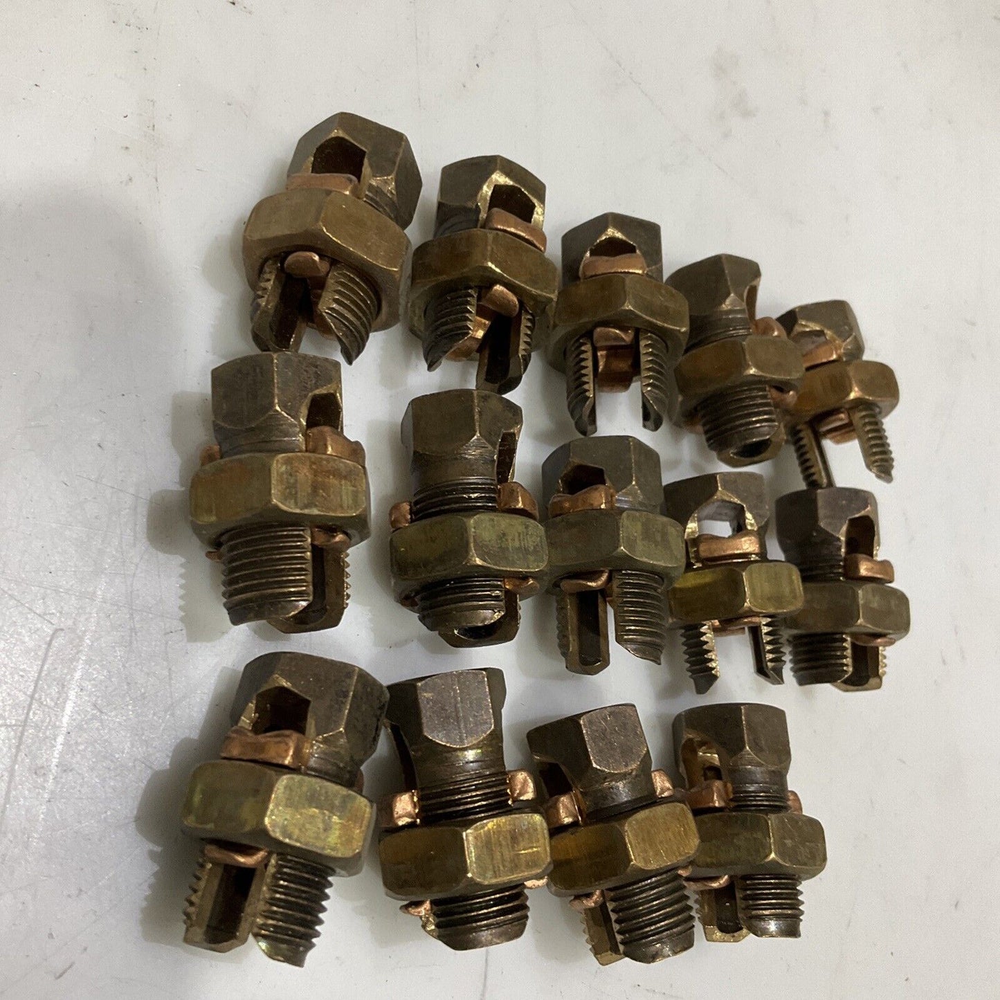 THOMAS & BETTS 2H DB 6-3STR 4-25 SPLIT BOLT CABLE CONNECTOR LOT OF 14 373