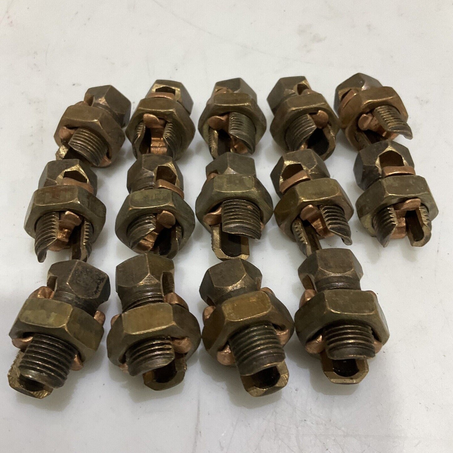 THOMAS & BETTS 2H DB 6-3STR 4-25 SPLIT BOLT CABLE CONNECTOR LOT OF 14 373