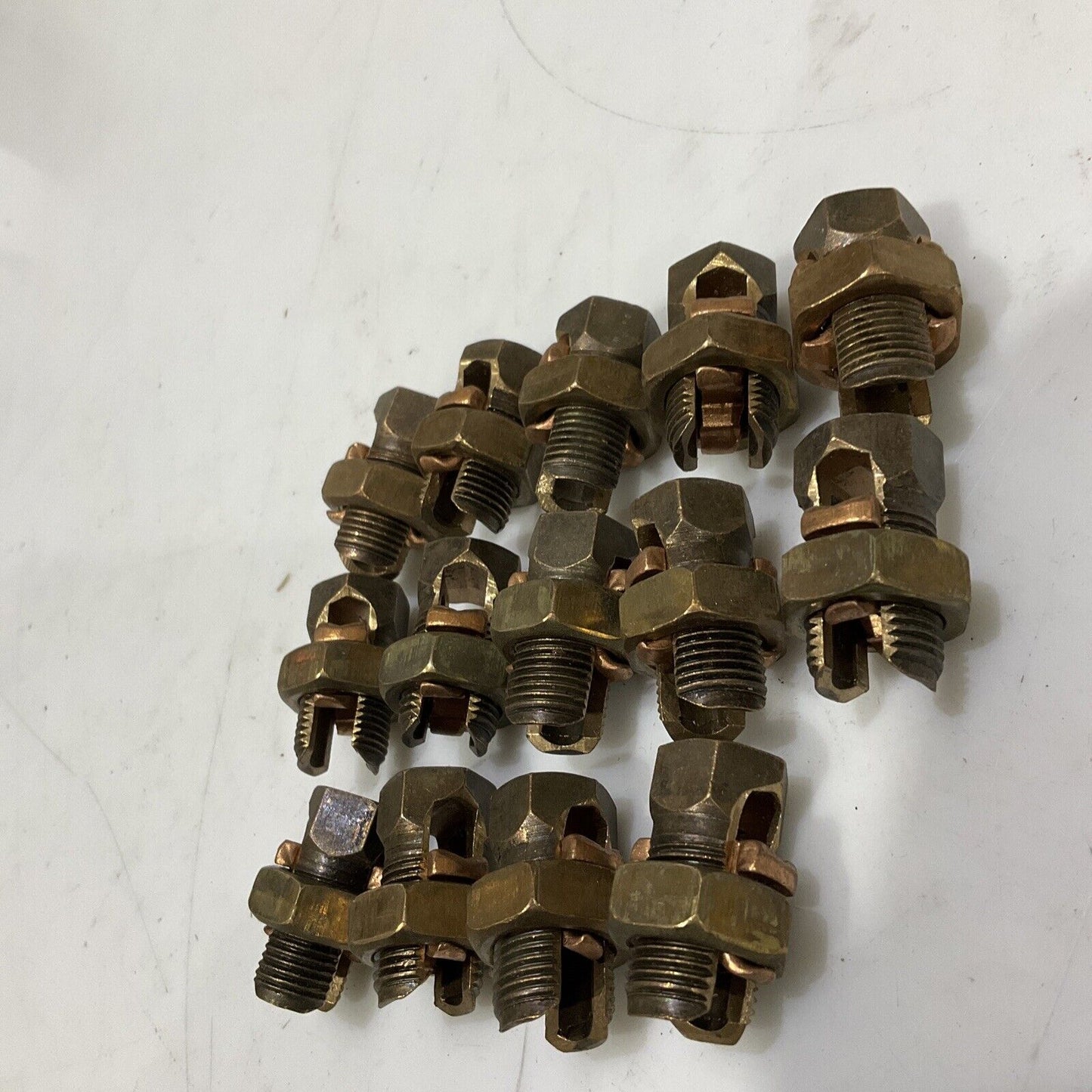 THOMAS & BETTS 2H DB 6-3STR 4-25 SPLIT BOLT CABLE CONNECTOR LOT OF 14 373