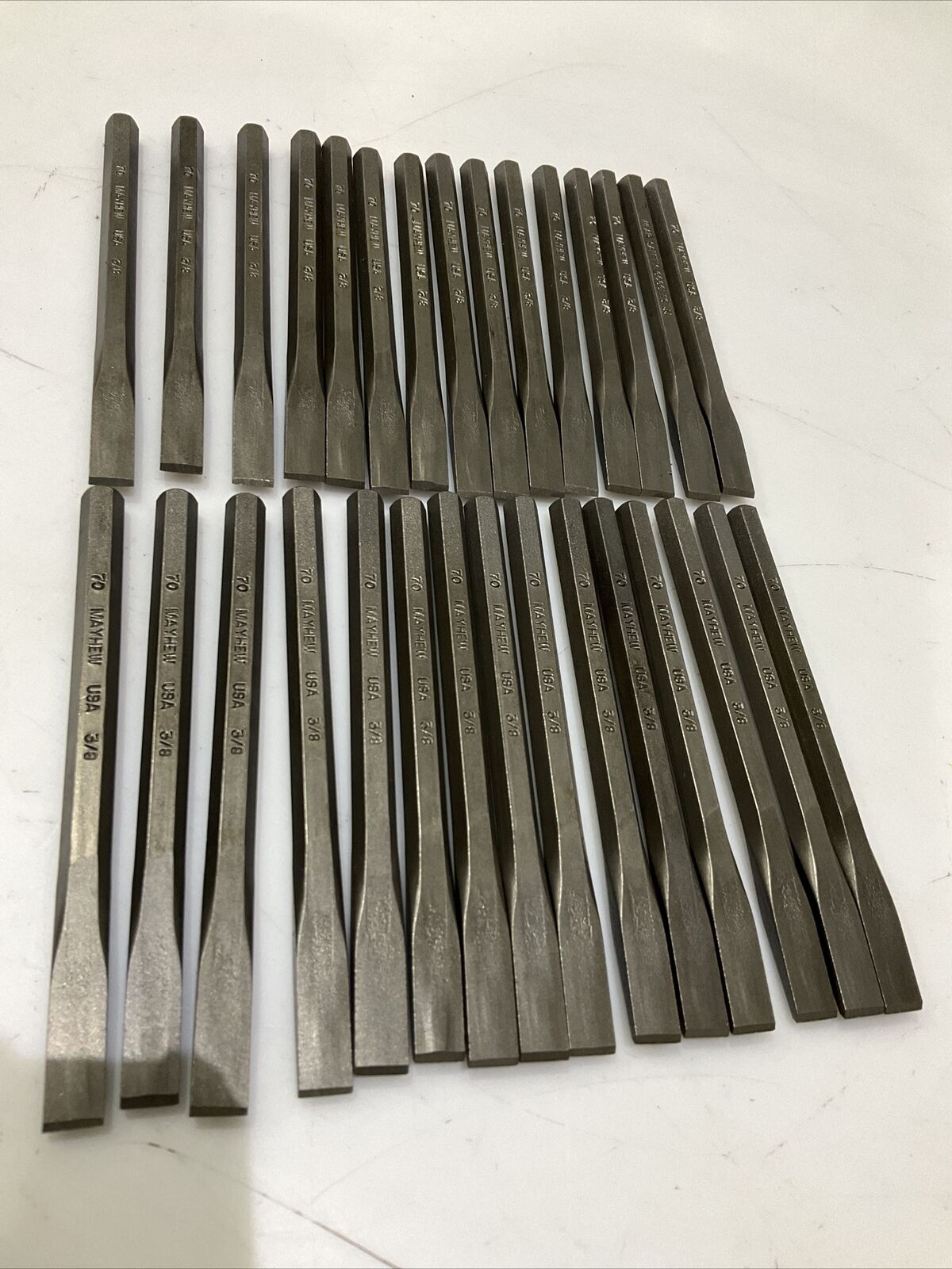 MAYHEW 70202 COLD CHISEL 70 LB 3/8” LOT OF 30 373