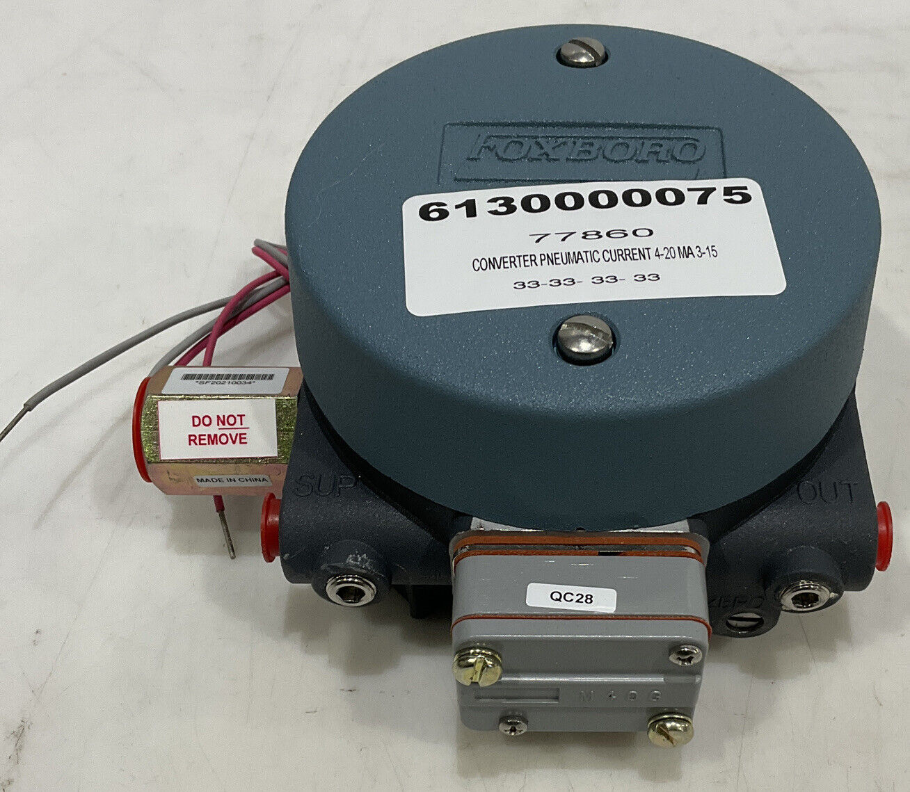 FOXBORO E69F CURRENT-TO-PNEUMATIC SIGNAL CONVERTER 373