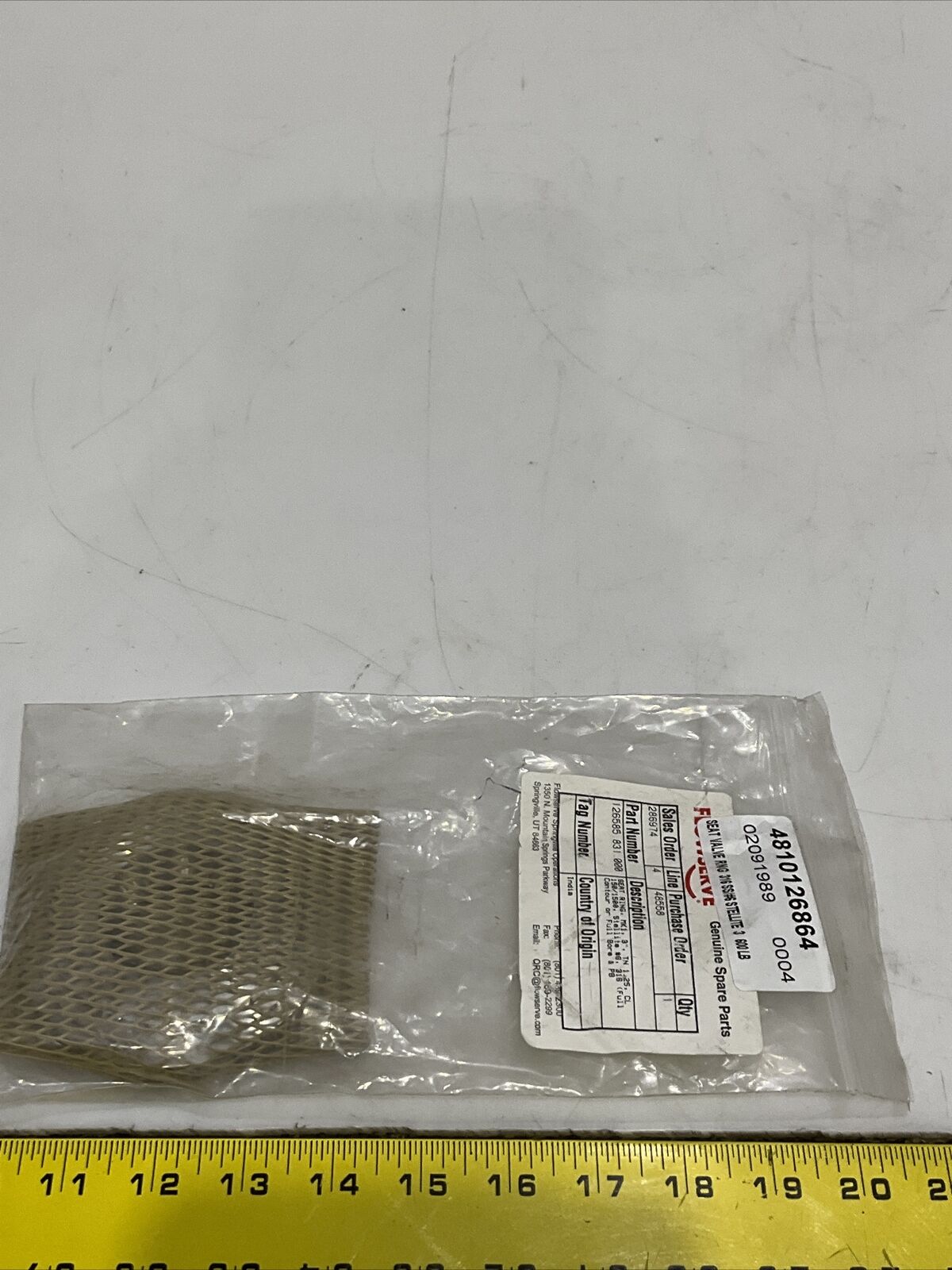 FLOWSERVE 126585.831.000 SEAT RING MK1 3” TN 1.25 CL 150/1500 373