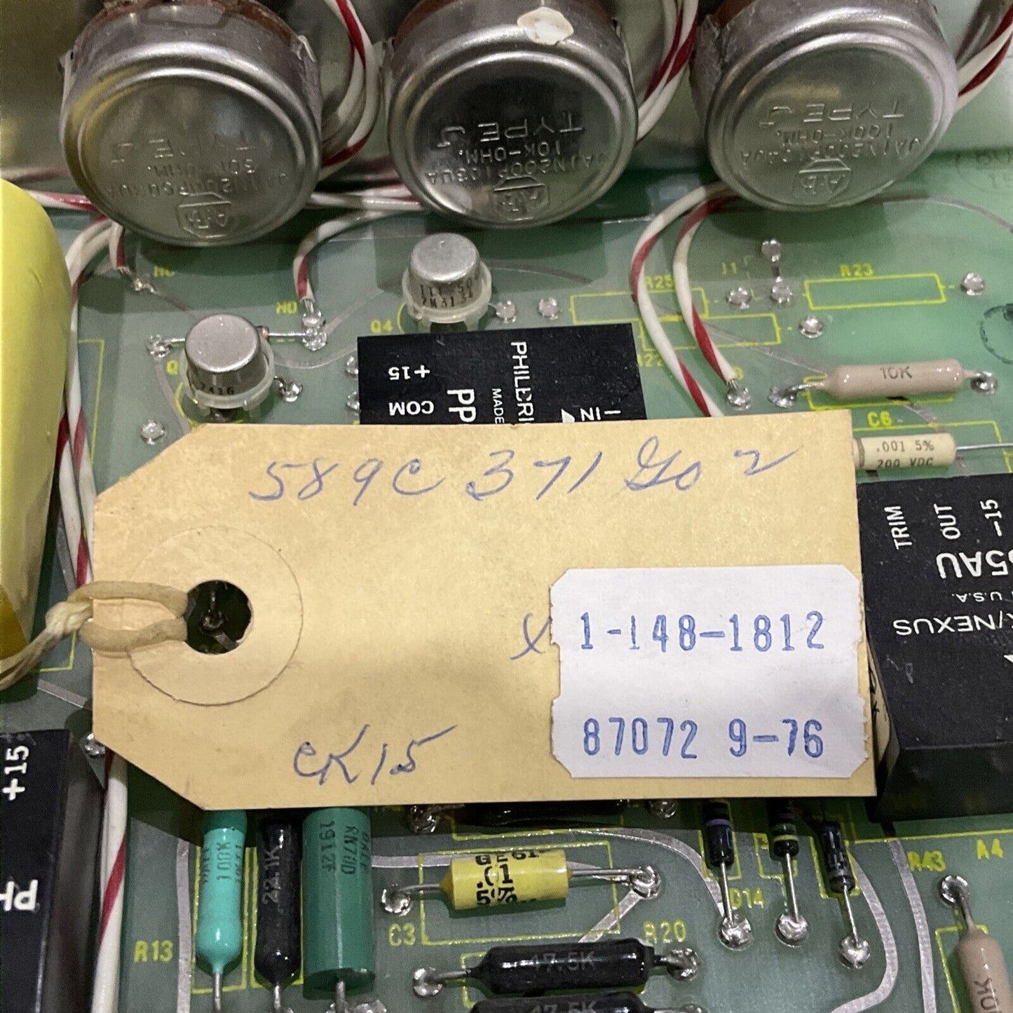 WESTINGHOUSE 589C371G02 TIMER LIMITER GAIN 373
