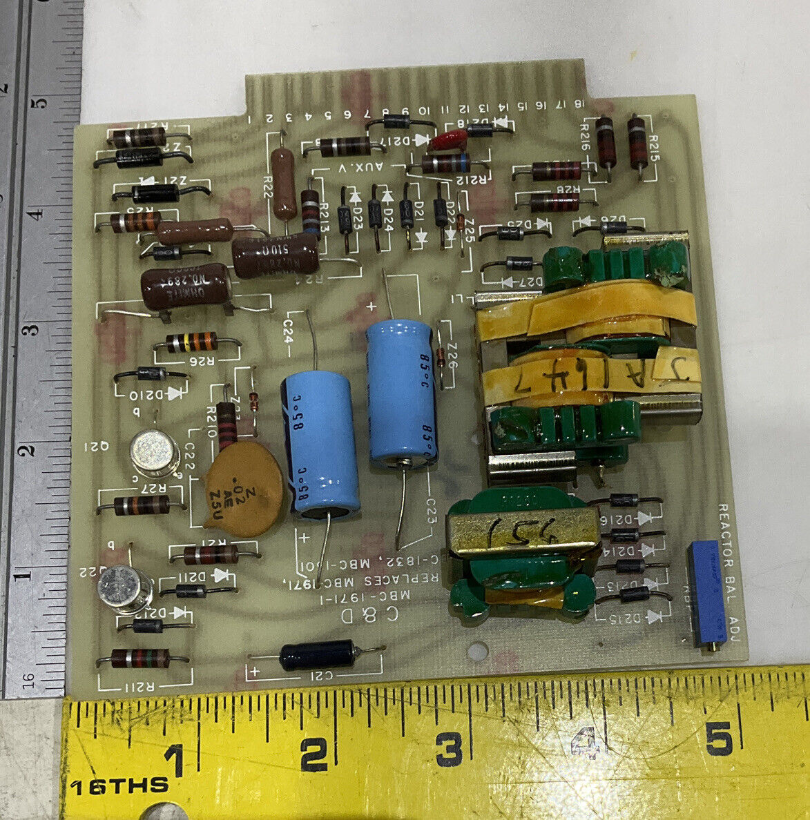 C&D BATTERIES MBC-1971-1 REACTOR BAL ADJ 373