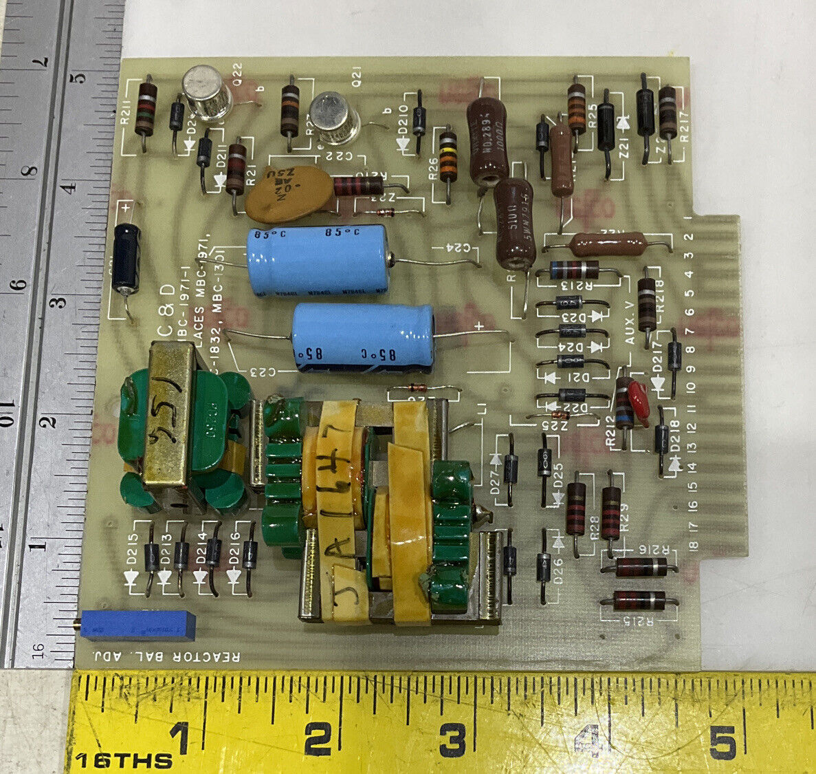 C&D BATTERIES MBC-1971-1 REACTOR BAL ADJ 373