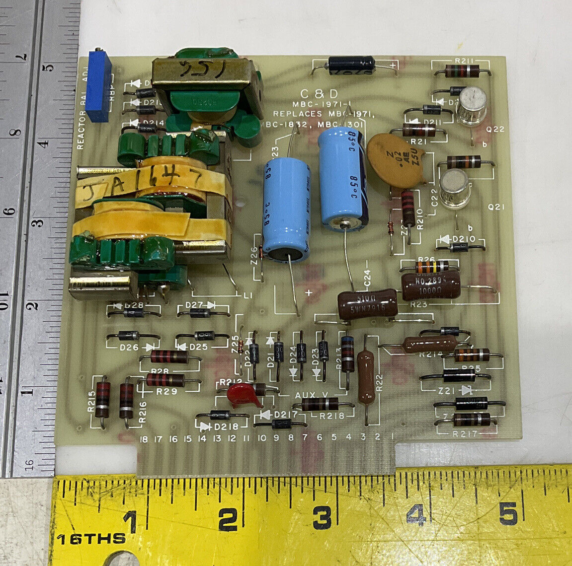 C&D BATTERIES MBC-1971-1 REACTOR BAL ADJ 373
