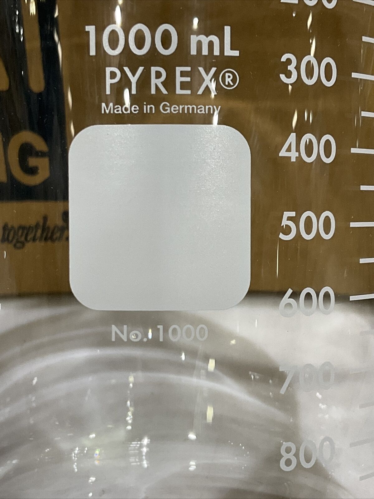 PYREX 1000-1L GRIFFIN BEAKER LOW FORM DOUBLE SCALE 7740 GLASS LOT OF 6 373