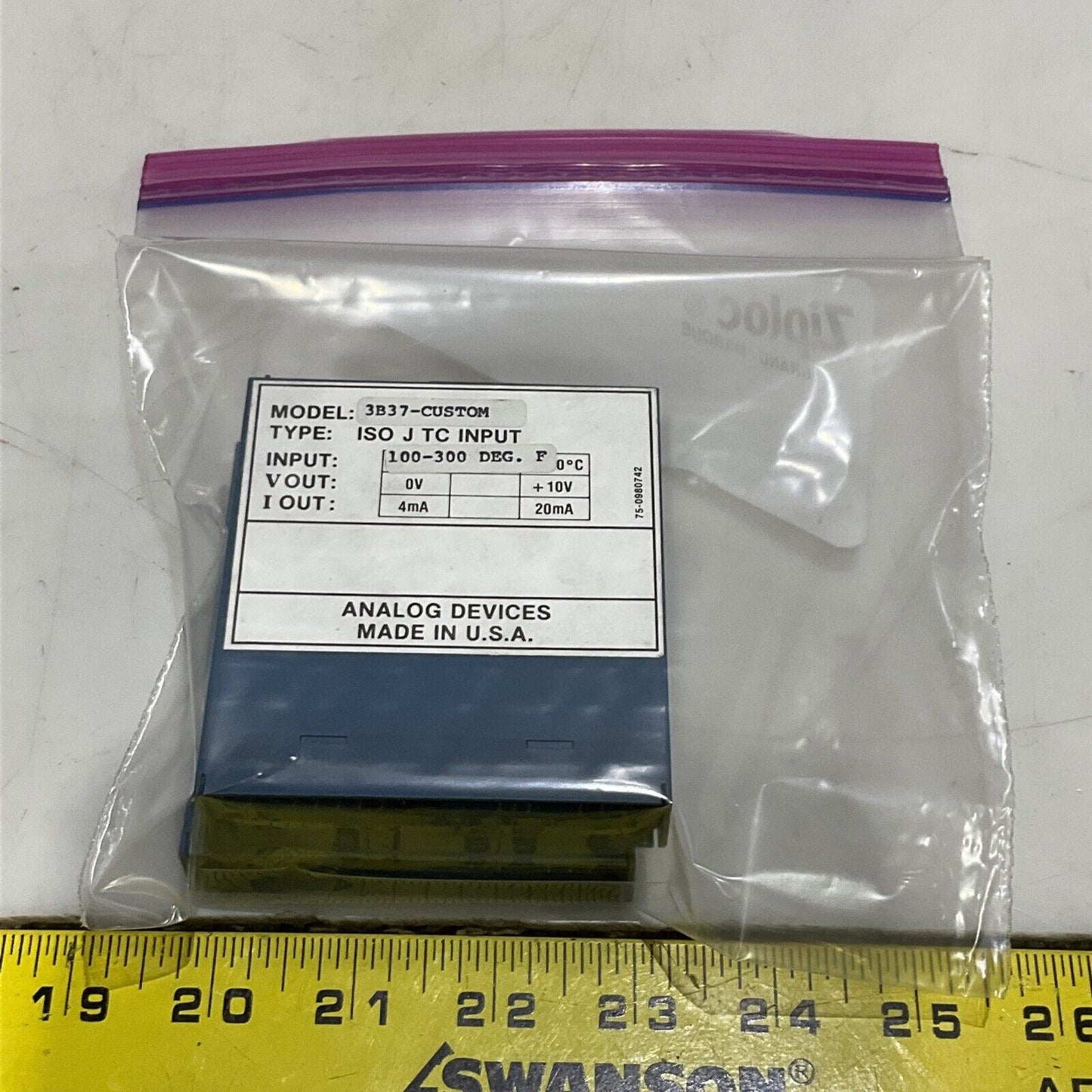 ANALOG DEVICES 3B37-CUSTOM ISOLATED TC INPUT 100-309 DEG F LOT OF 2 373