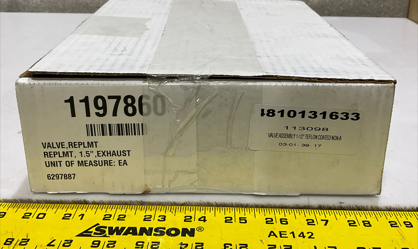 PALL-TRINITY 1197860 TEFLON COATED VALVE ASSEMBLY 1.5” 800 DNA 373