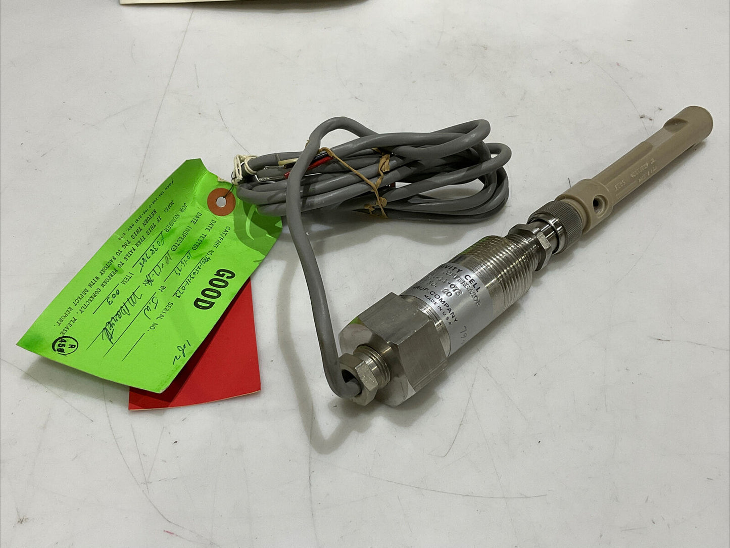 LEEDS & NORTHRUP 4801-25-11-073 CONDUCTIVITY CELL WITH TEMP COMPENSATOR 373