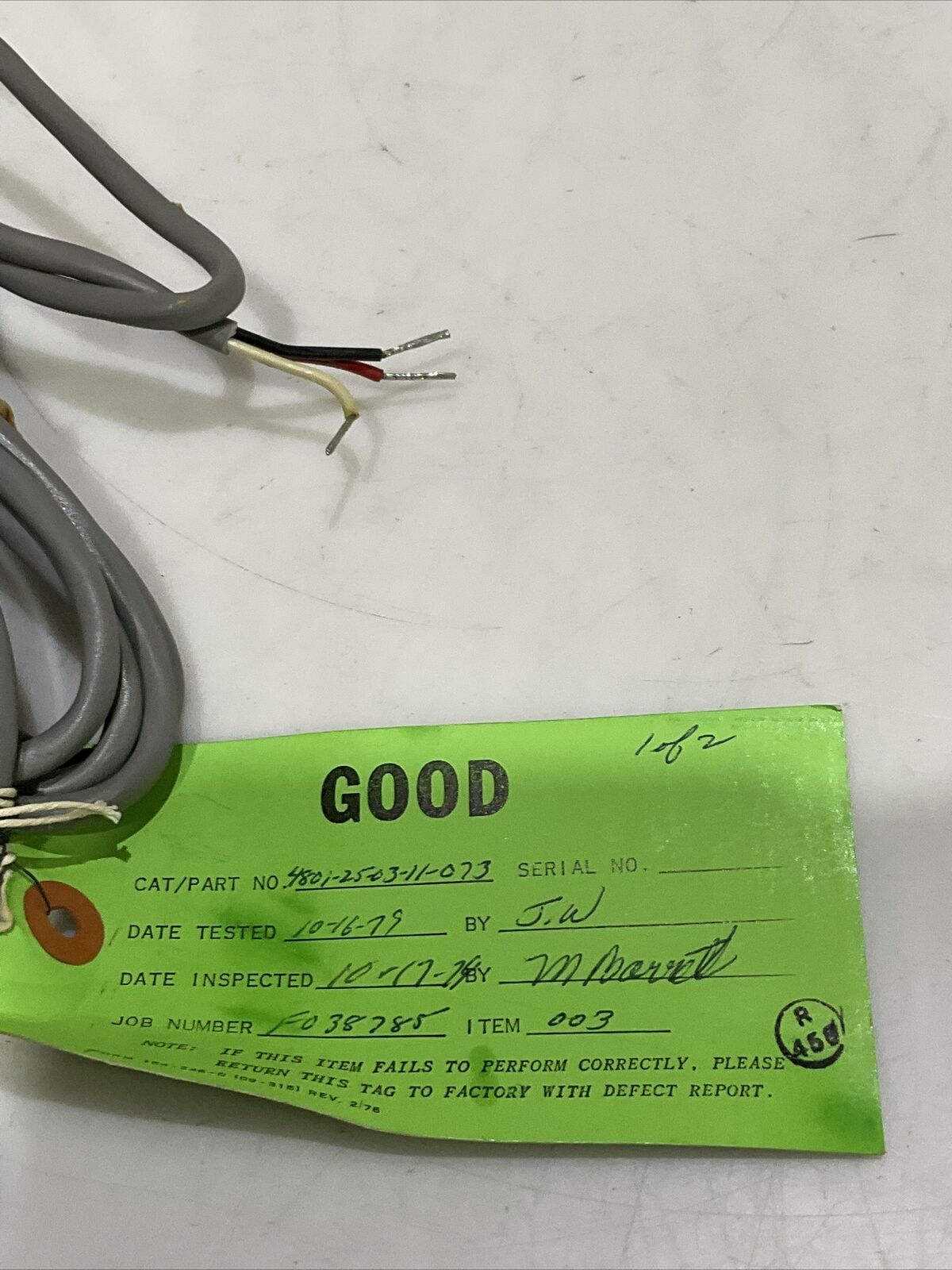 LEEDS & NORTHRUP 4801-25-11-073 CONDUCTIVITY CELL WITH TEMP COMPENSATOR 373