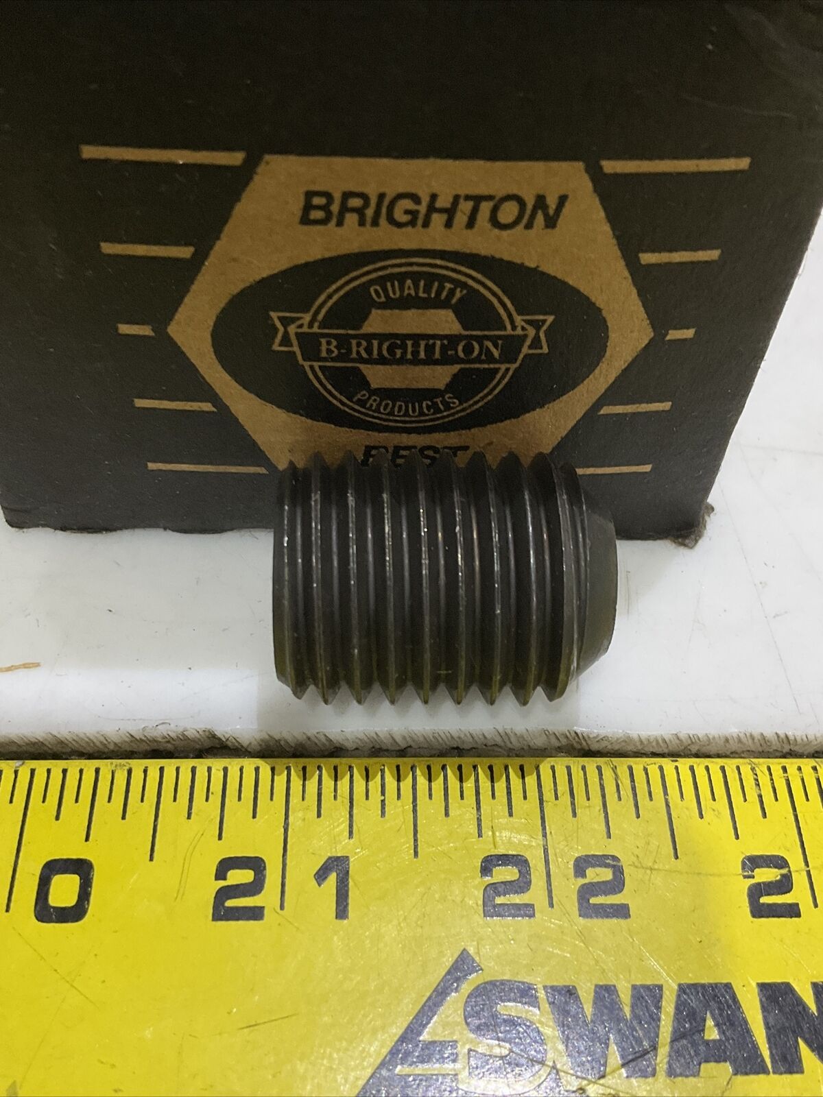 BRIGHTON 1-8 8 TPI 1” X 1.25” SOCKET SCREW SET ALLOY LOT OF 100 373