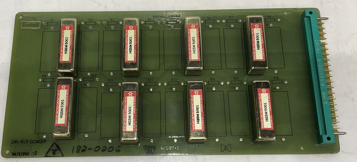 GENERAL ELECTRIC 947D396G2 24V RLY CCWO/P 373