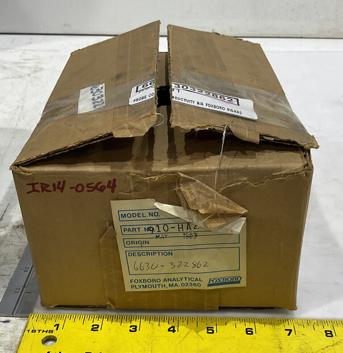 FOXBORO 910-HA2 CONDUCTIVITY CELL 373