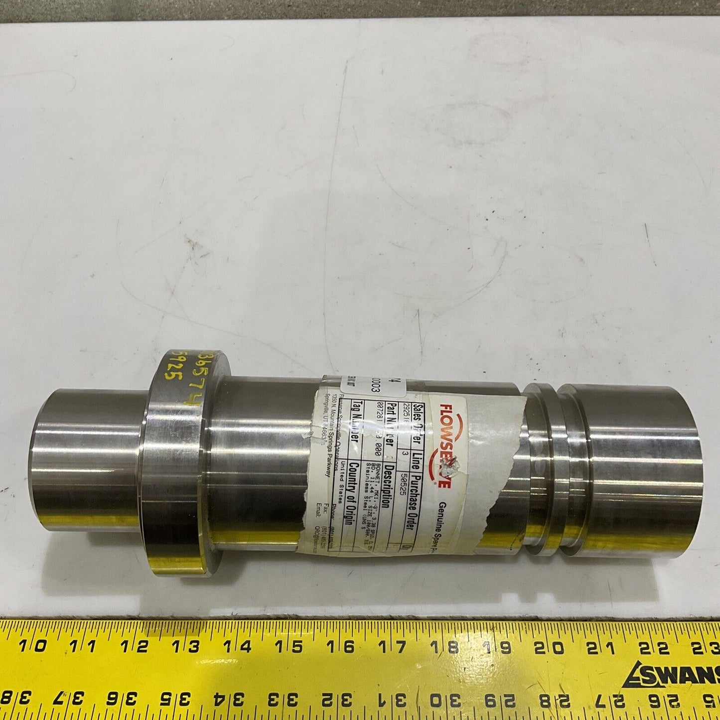 FLOWSERVE 007281.150.000 BONNET MK1 3” 3.38 SPUD CL 2500 11.44L 100/600 373