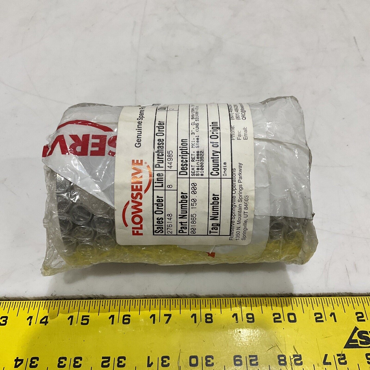 VALTEK 001865-150-000 SEAT RETAINER MK1 3” CL 900/1500 316SS 373