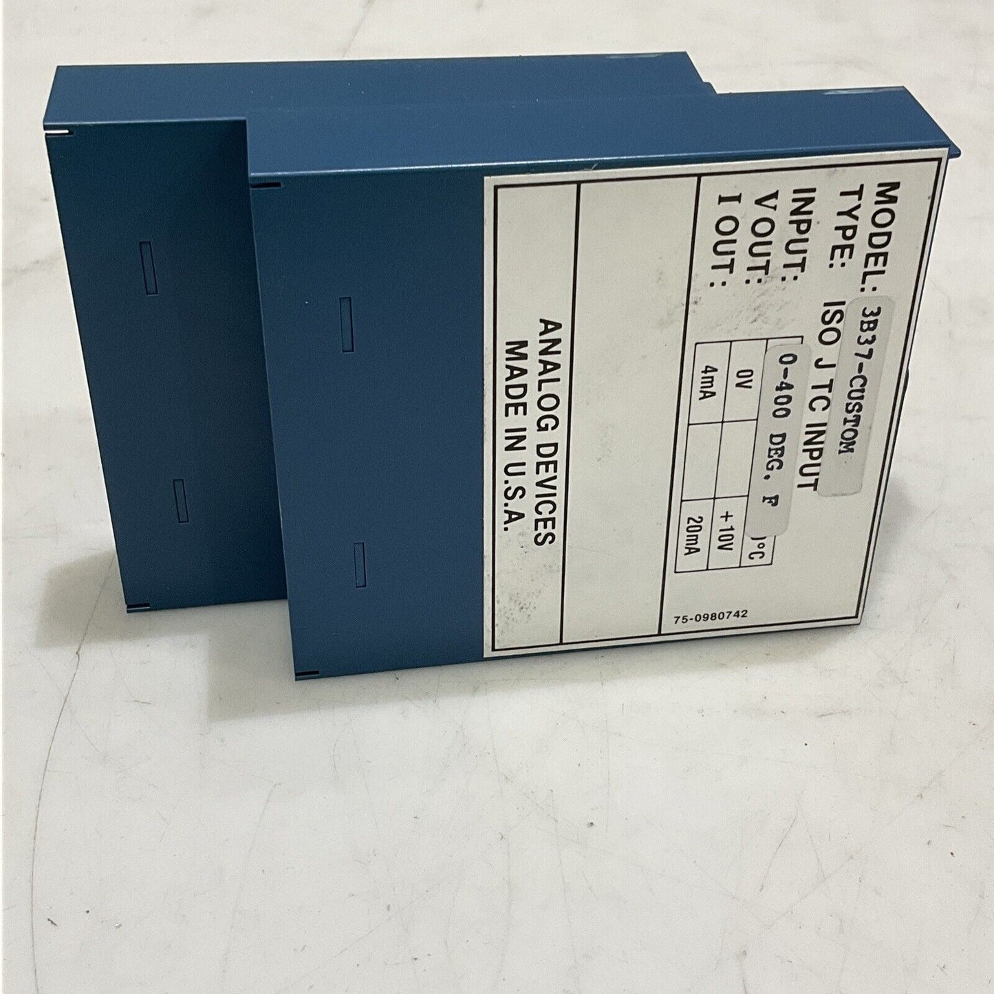 ANALOG DEVICES 3B37-CUSTOM ISOLATED TC INPUT 0-400 DEGREE F LOT OF 2 373