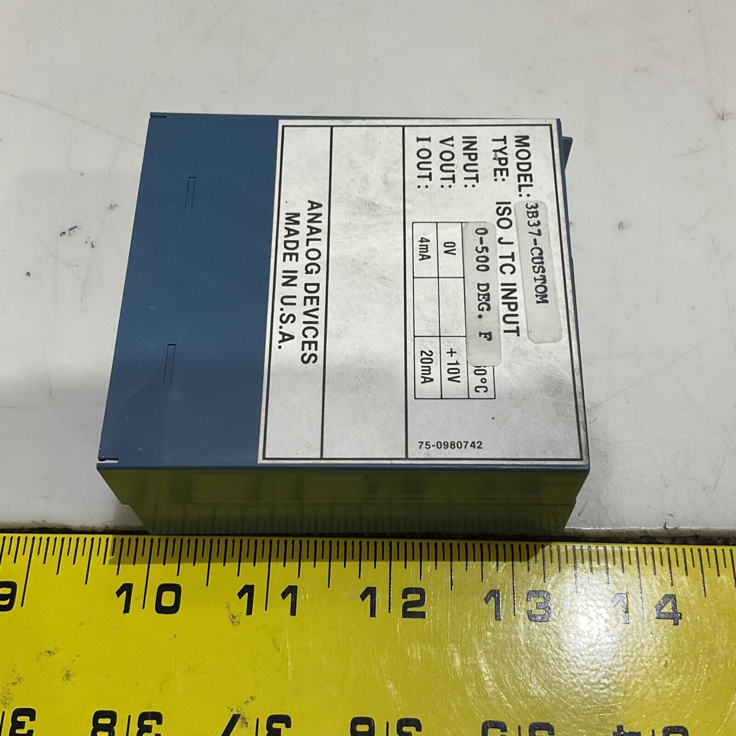 ANALOG DEVICES 3B37-CUSTOM ISOLATED TC INPUT 0-500 DEGREE F LOT OF 2 373