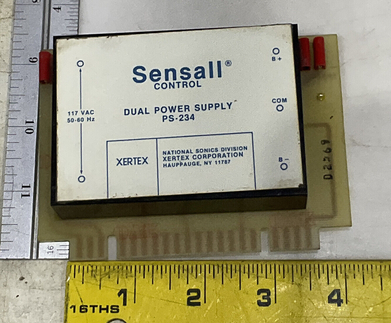 XERTEX NATIONAL SONICS PC 131-PS SENSALL DUAL POWER SUPPLY PS-234 373