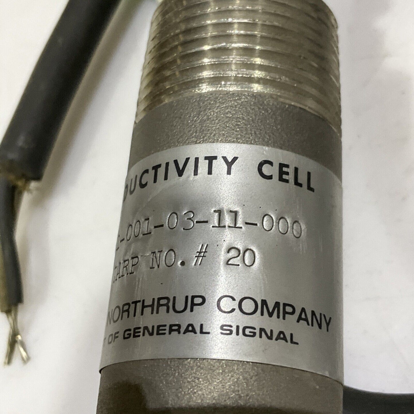 LEEDS & NORTHRUP 4801-001-03-11-000 CONDUCTIVITY CELL CARP NO. #20 373