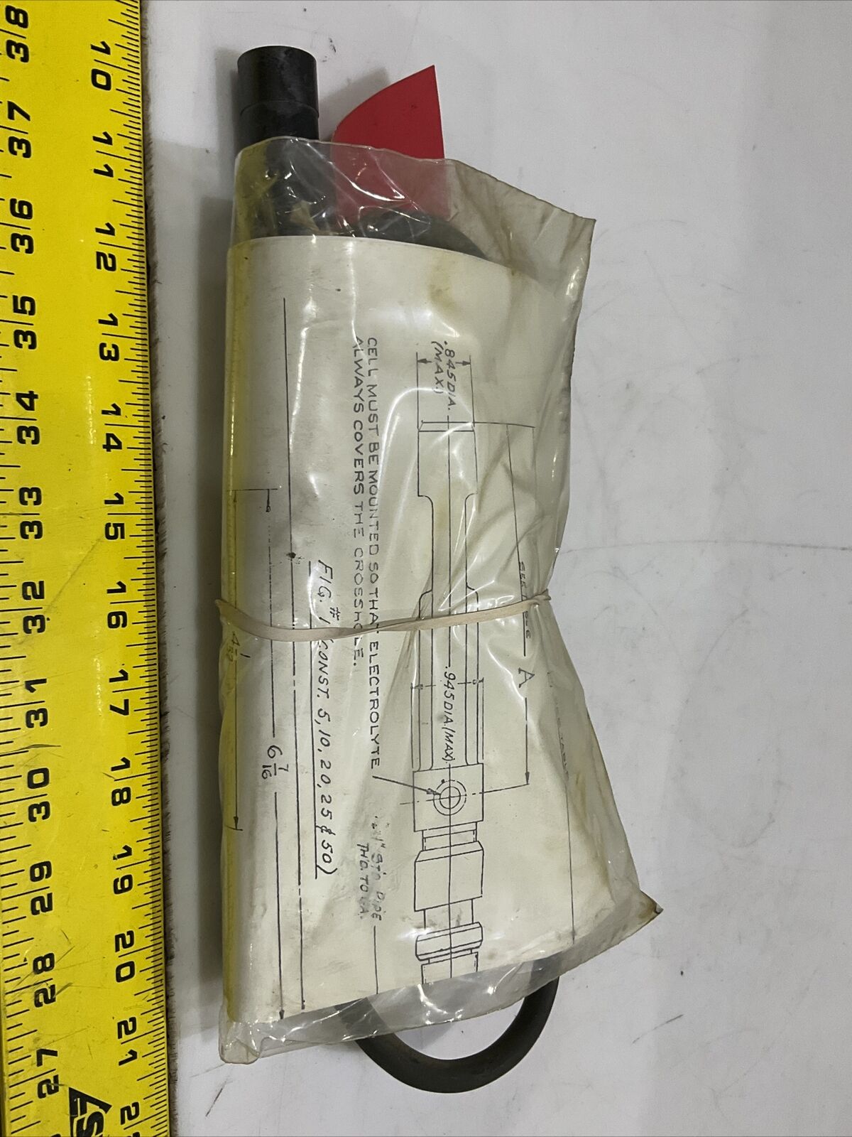 LEEDS & NORTHRUP 4801-001-03-11-000 CONDUCTIVITY CELL CARP NO. #20 373