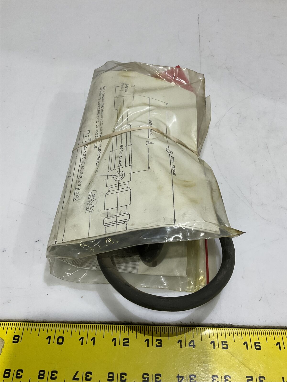 LEEDS & NORTHRUP 4801-001-03-11-000 CONDUCTIVITY CELL CARP NO. #20 373