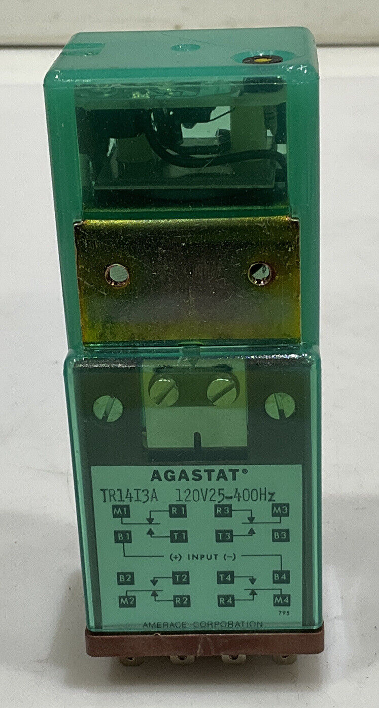 AGASTAT TR14I3A CONTROL RELAY 120V25-400HZ 373