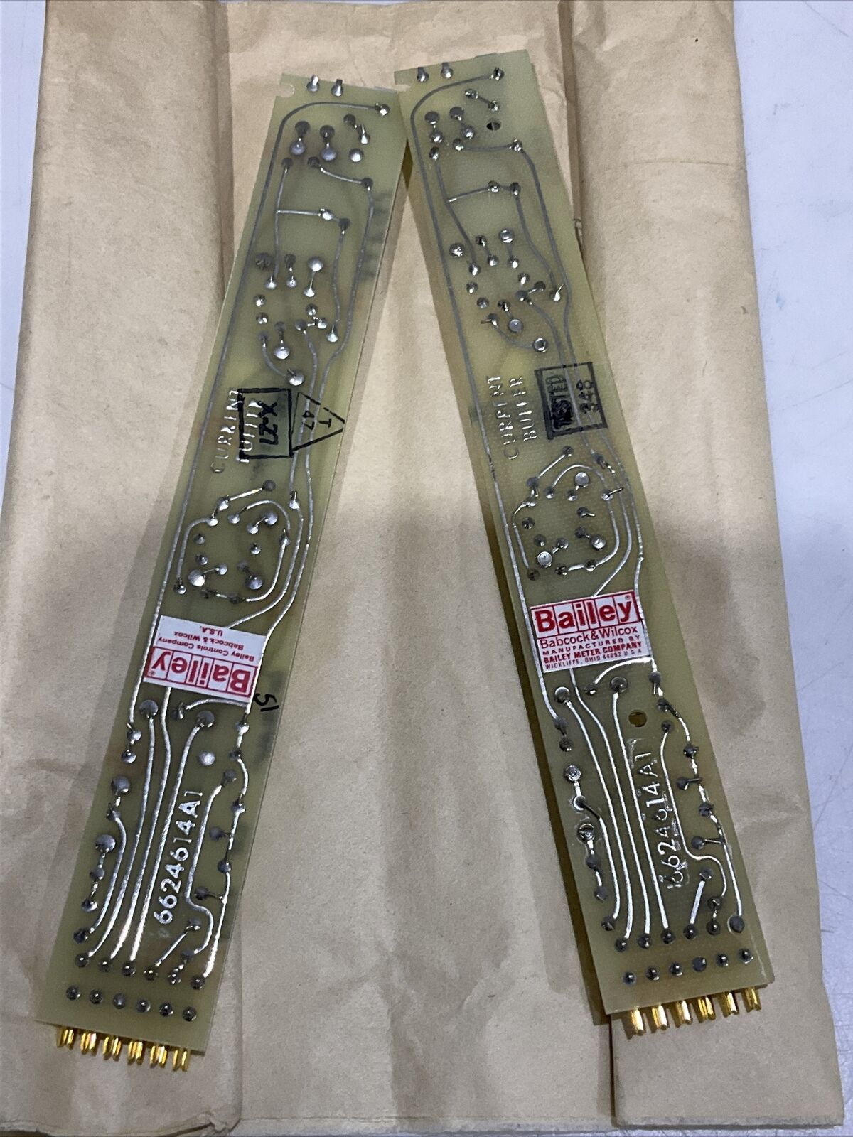 BAILEY CONTROLS 6628999A1 CURRENT BUFFER MODULE LOT OF 2 373