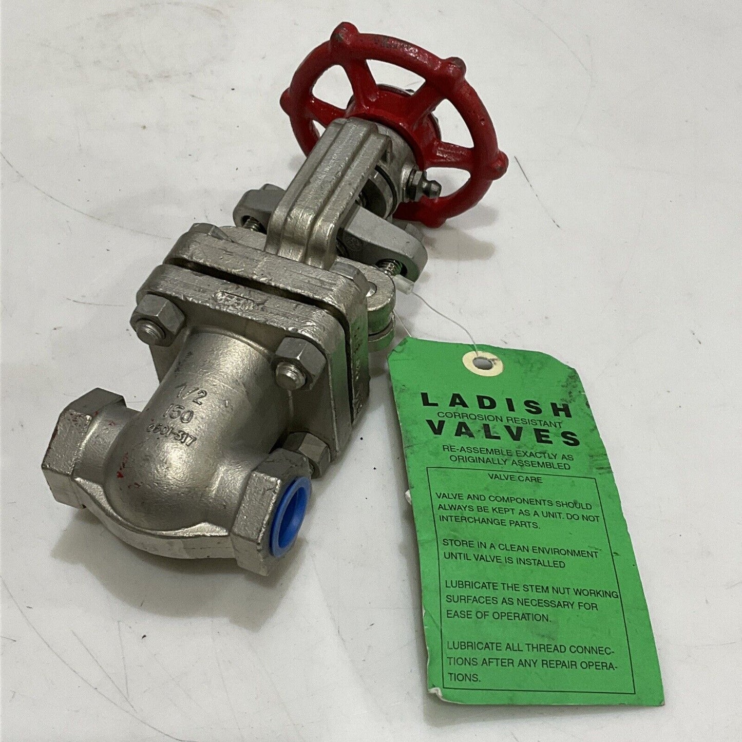 LANDISH VALVE 8270071405B GATE VALVE 1/2” 150 B16.34 275 PSI 100F LOT OF 2 373
