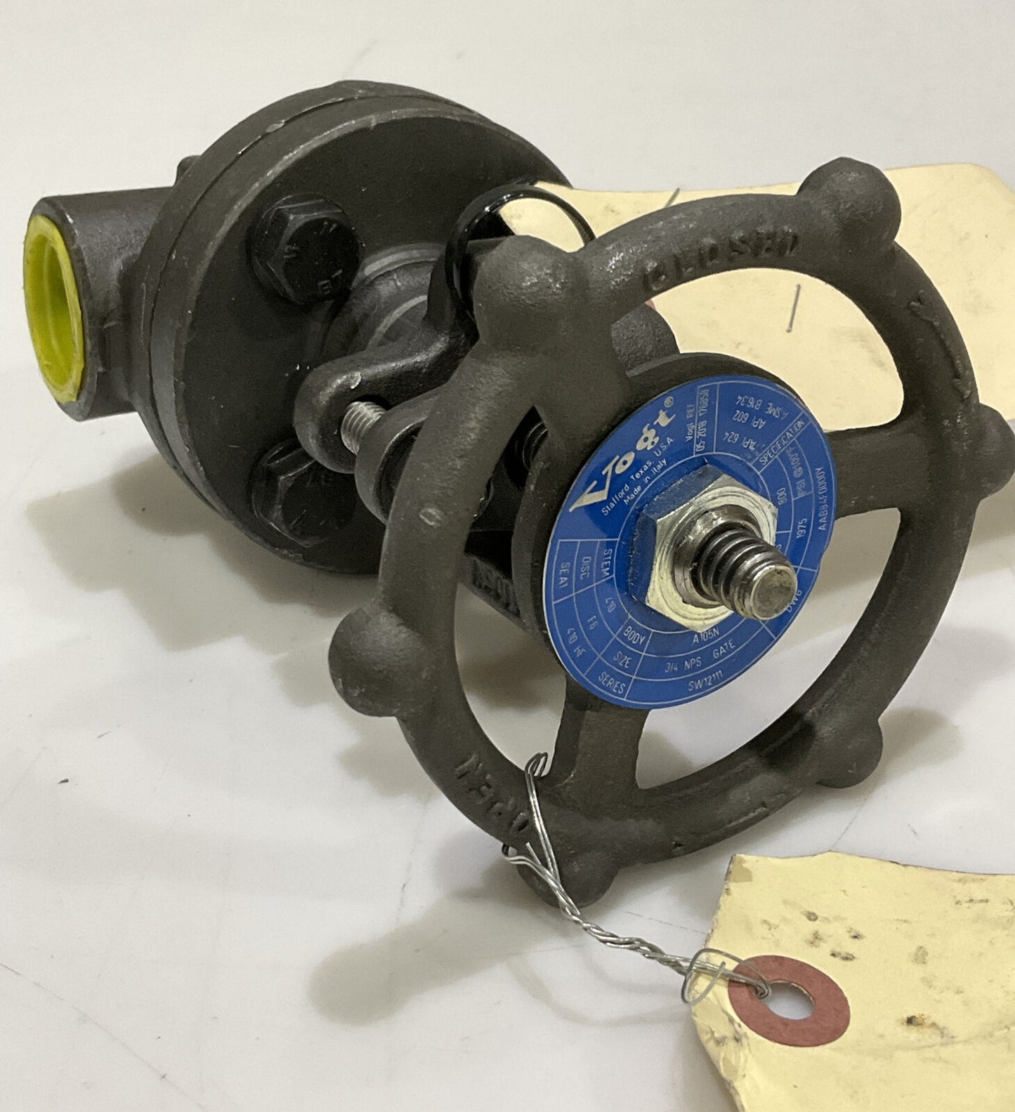 FLOWSERVE VOGT AAB84F0000Y GATE VALVE 3/4” A105N 800 B16.34 LOT OF 3 373