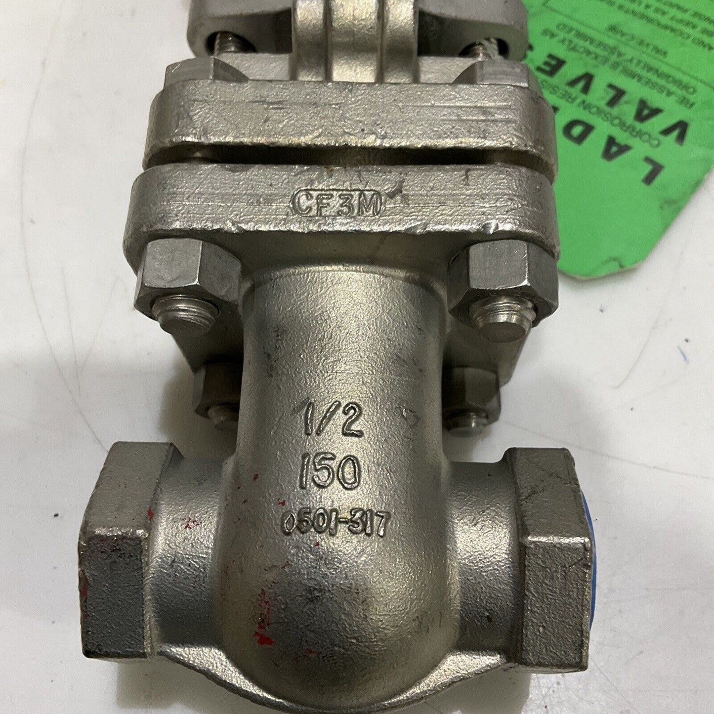 LANDISH VALVE 8270071405B GATE VALVE 1/2” 150 B16.34 275 PSI 100F LOT OF 2 373