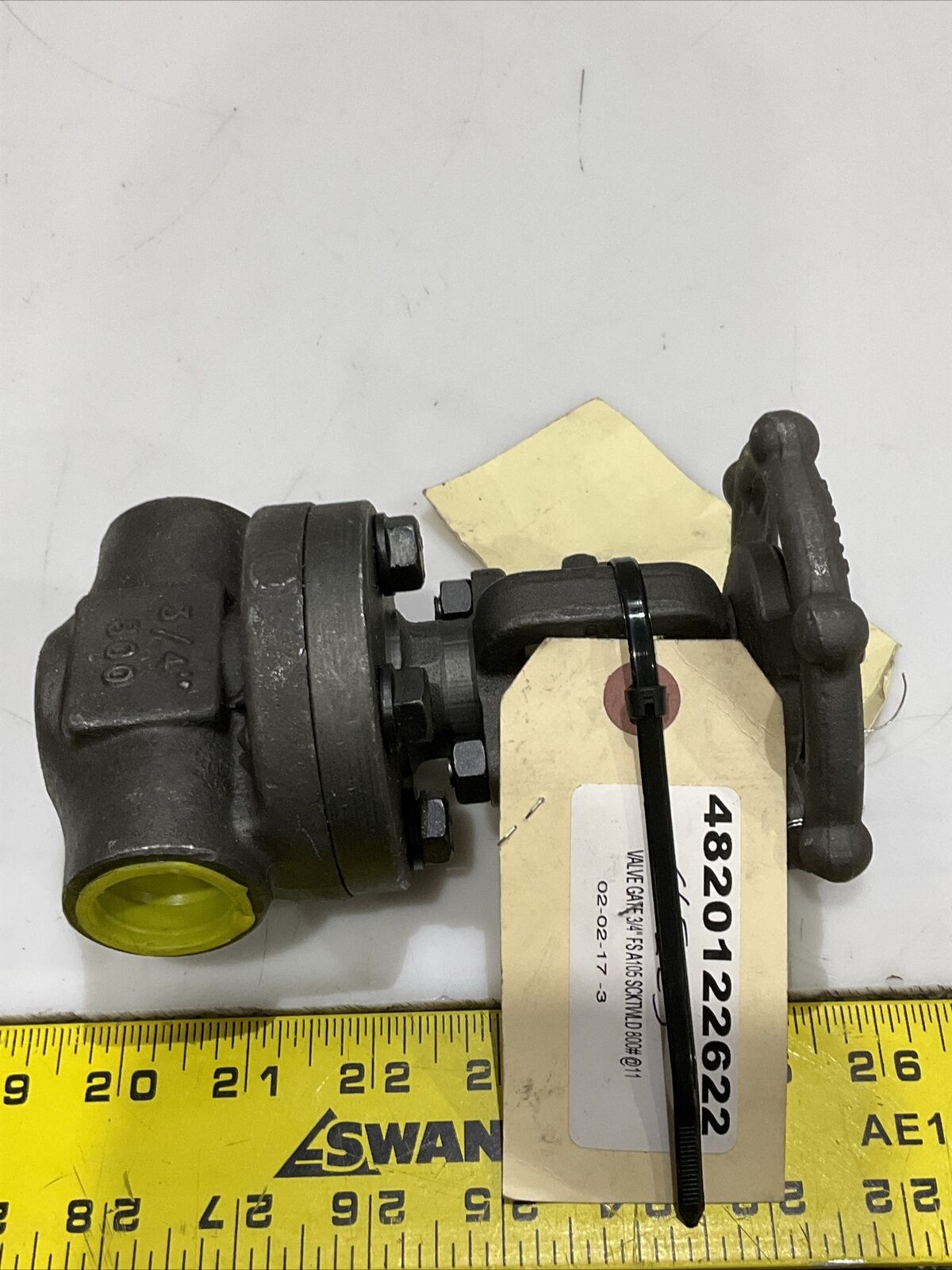 FLOWSERVE VOGT AAB84F0000Y GATE VALVE 3/4” A105N 800 B16.34 LOT OF 3 373