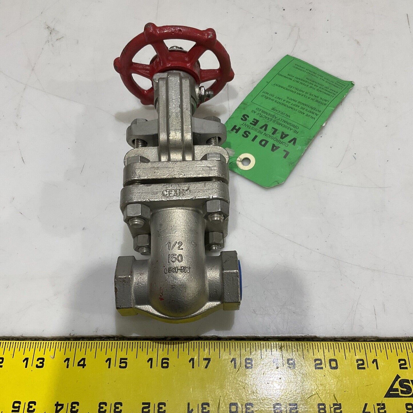 LANDISH VALVE 8270071405B GATE VALVE 1/2” 150 B16.34 275 PSI 100F LOT OF 2 373
