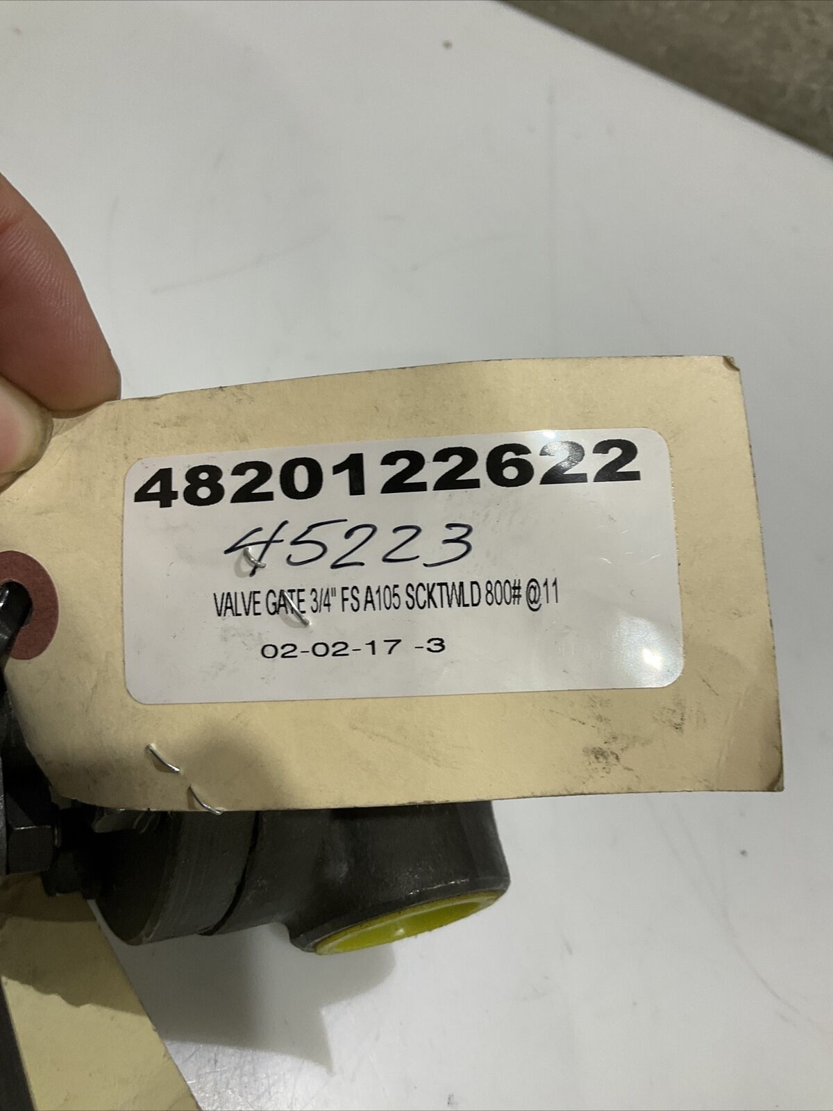 FLOWSERVE VOGT AAB84F0000Y GATE VALVE 3/4” A105N 800 B16.34 LOT OF 3 373