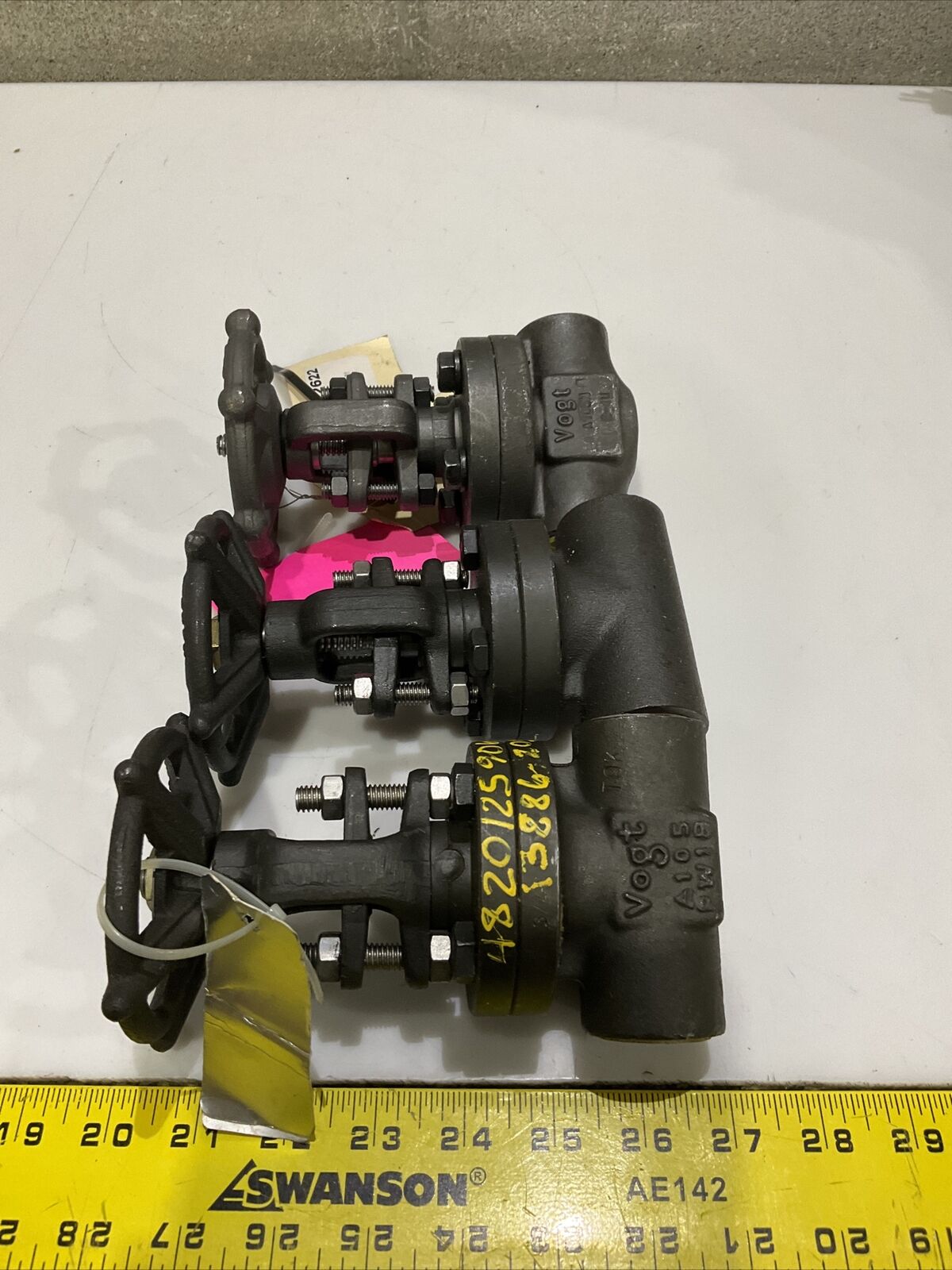 FLOWSERVE VOGT AAB84F0000Y GATE VALVE 3/4” A105N 800 B16.34 LOT OF 3 373