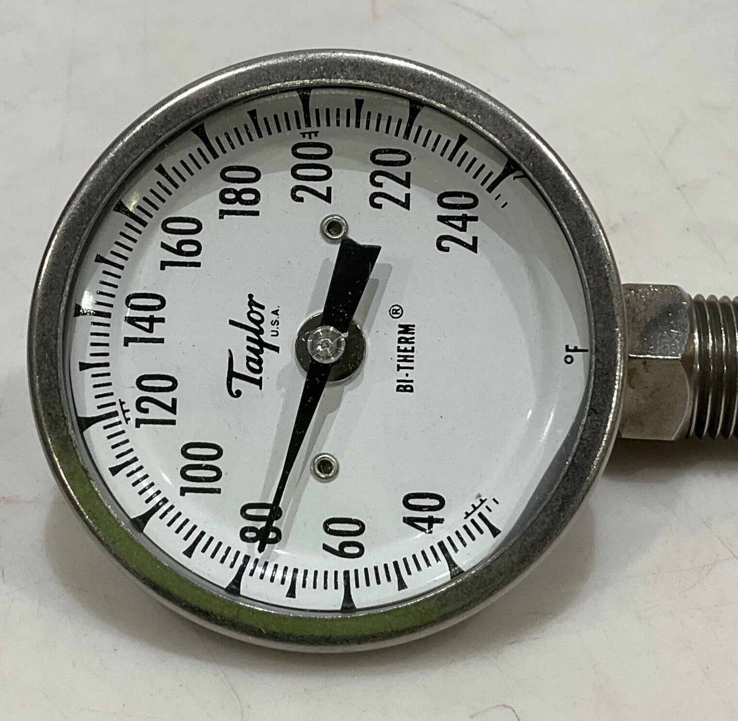 TAYLOR ENVIRONMENTAL BU3104E008 BI-THERM DIAL THERMOMETER 30-240F 373