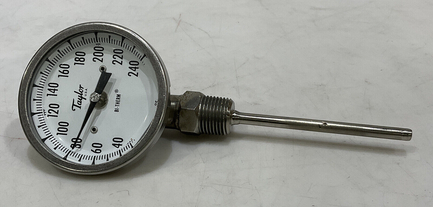 TAYLOR ENVIRONMENTAL BU3104E008 BI-THERM DIAL THERMOMETER 30-240F 373