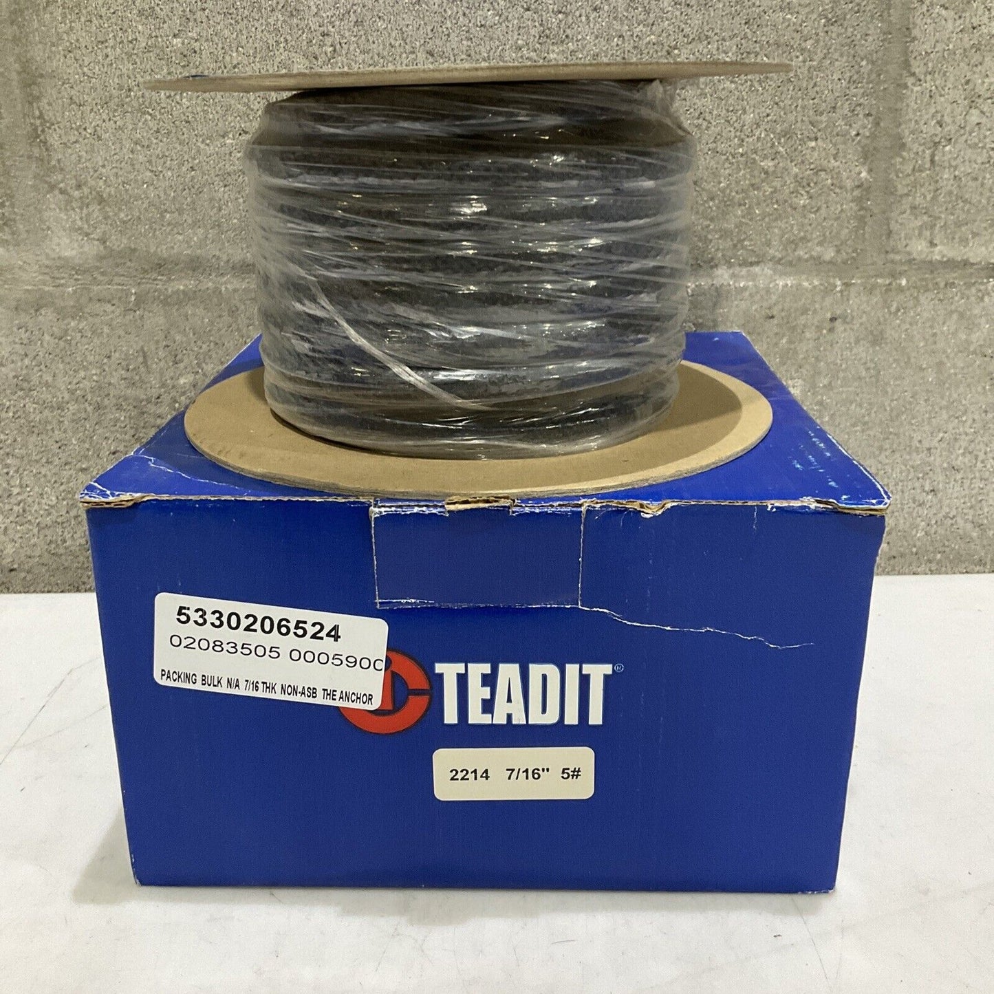 TEADIT 2214 7/8” 5 LB CARBON FIBER GRAPHITE BULK PACKING 373