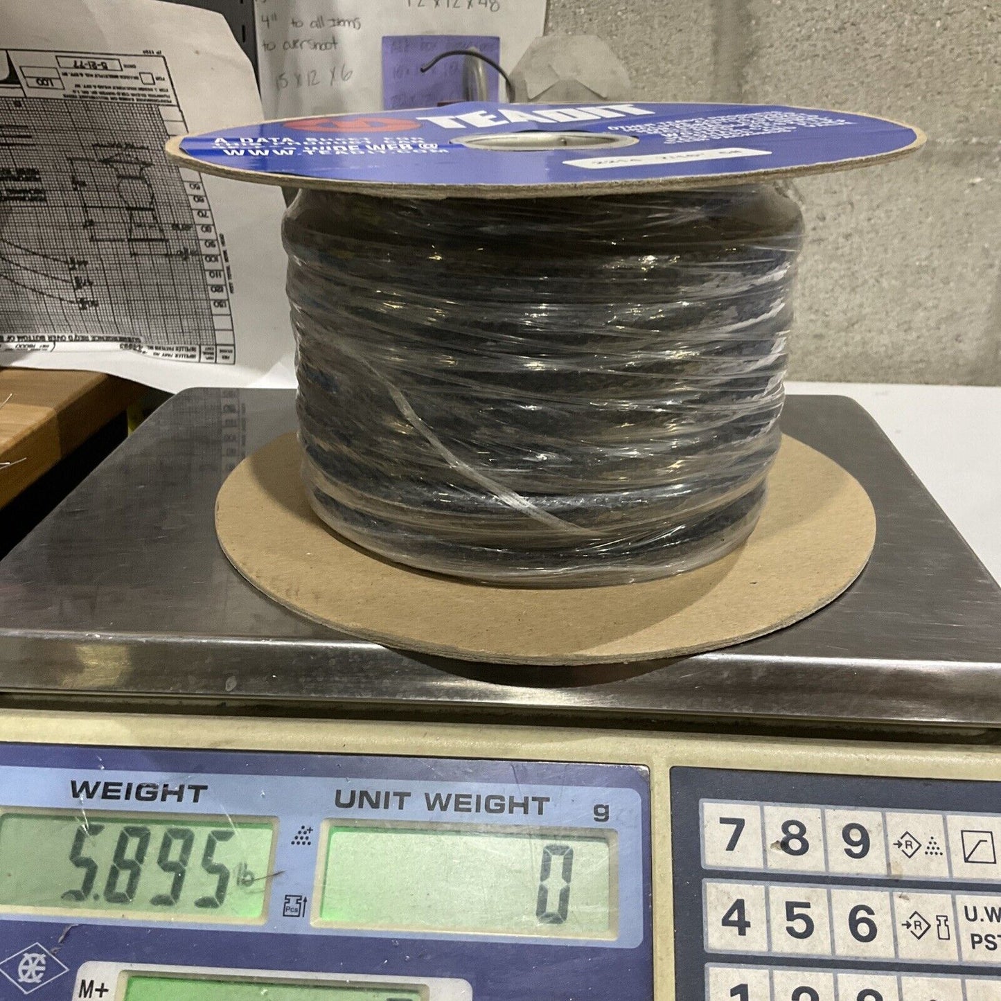 TEADIT 2214 7/8” 5 LB CARBON FIBER GRAPHITE BULK PACKING 373