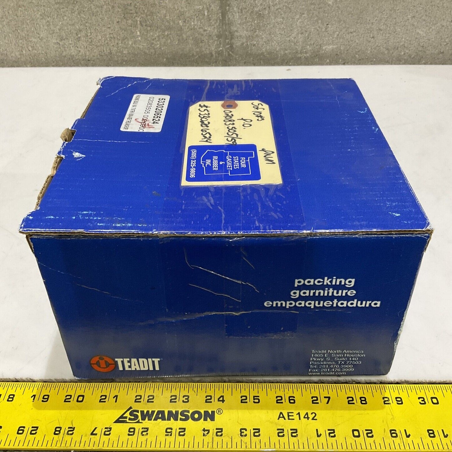 TEADIT 2214 7/8” 5 LB CARBON FIBER GRAPHITE BULK PACKING 373