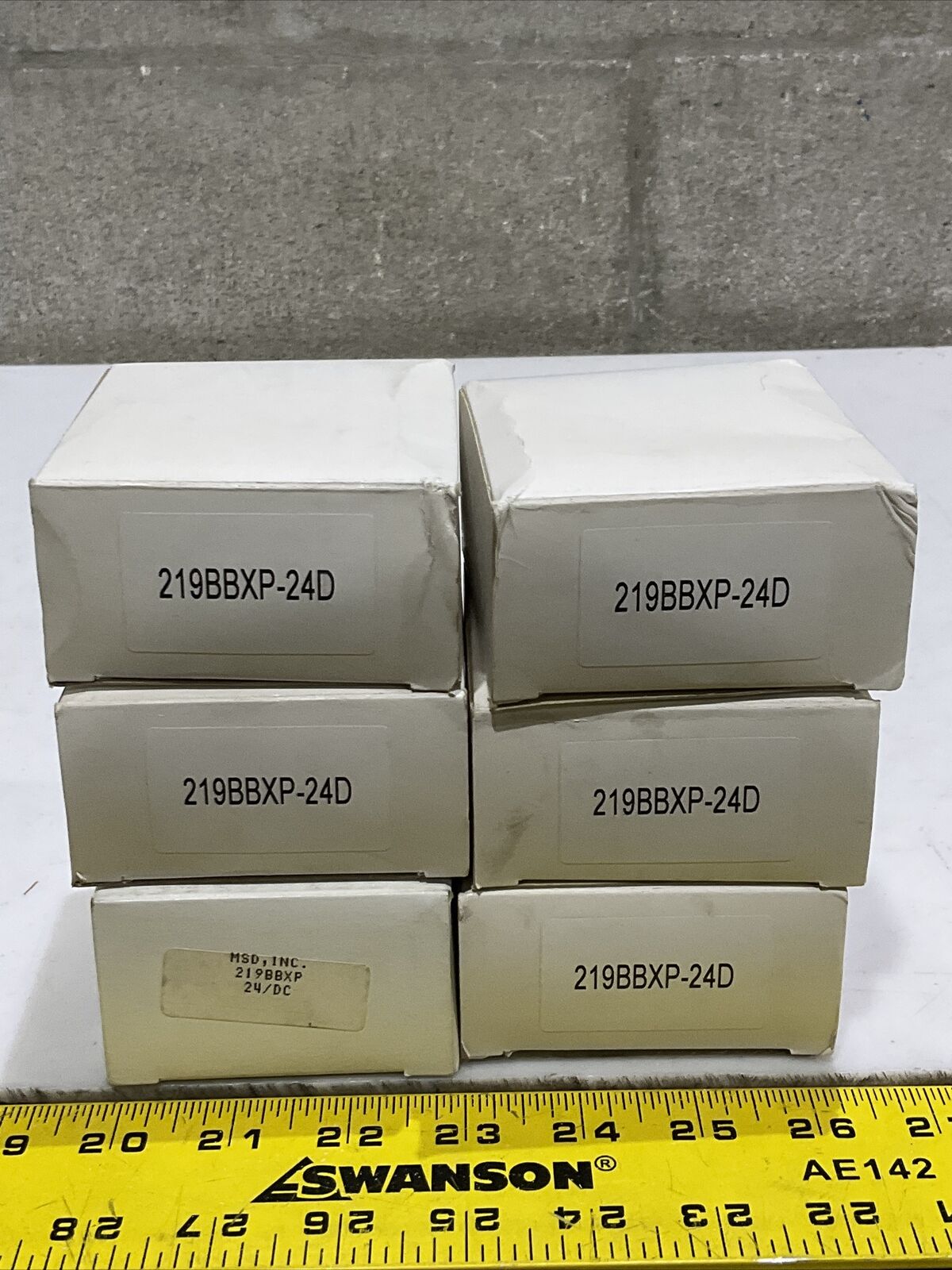 MAGNECRAFT & STRUTHER-DRUM 219BBXP RELAY 24/28 VDC 10 AMP 120 VAC LOT OF 6 373