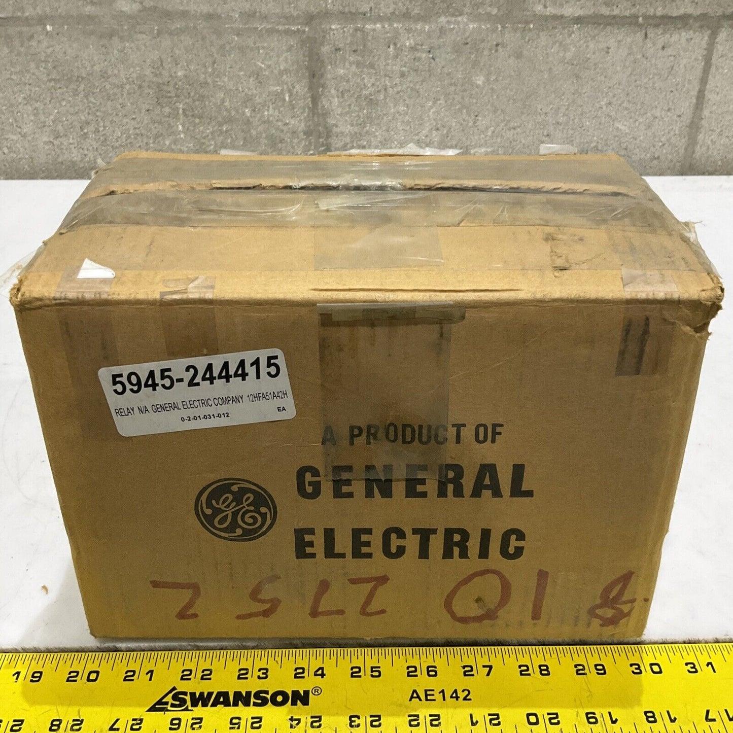 GENERAL ELECTRIC 12HEFA51A42H C60 RELAY TYPE HFA 125 VOLTS 373