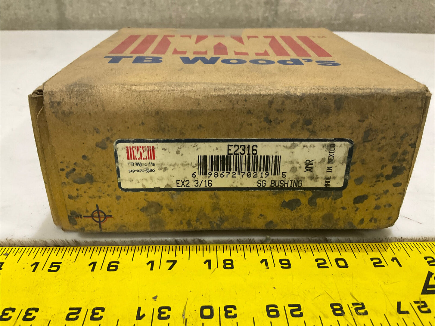 TB WOOD’S E2316 SG BUSHING EX2 3/16 373
