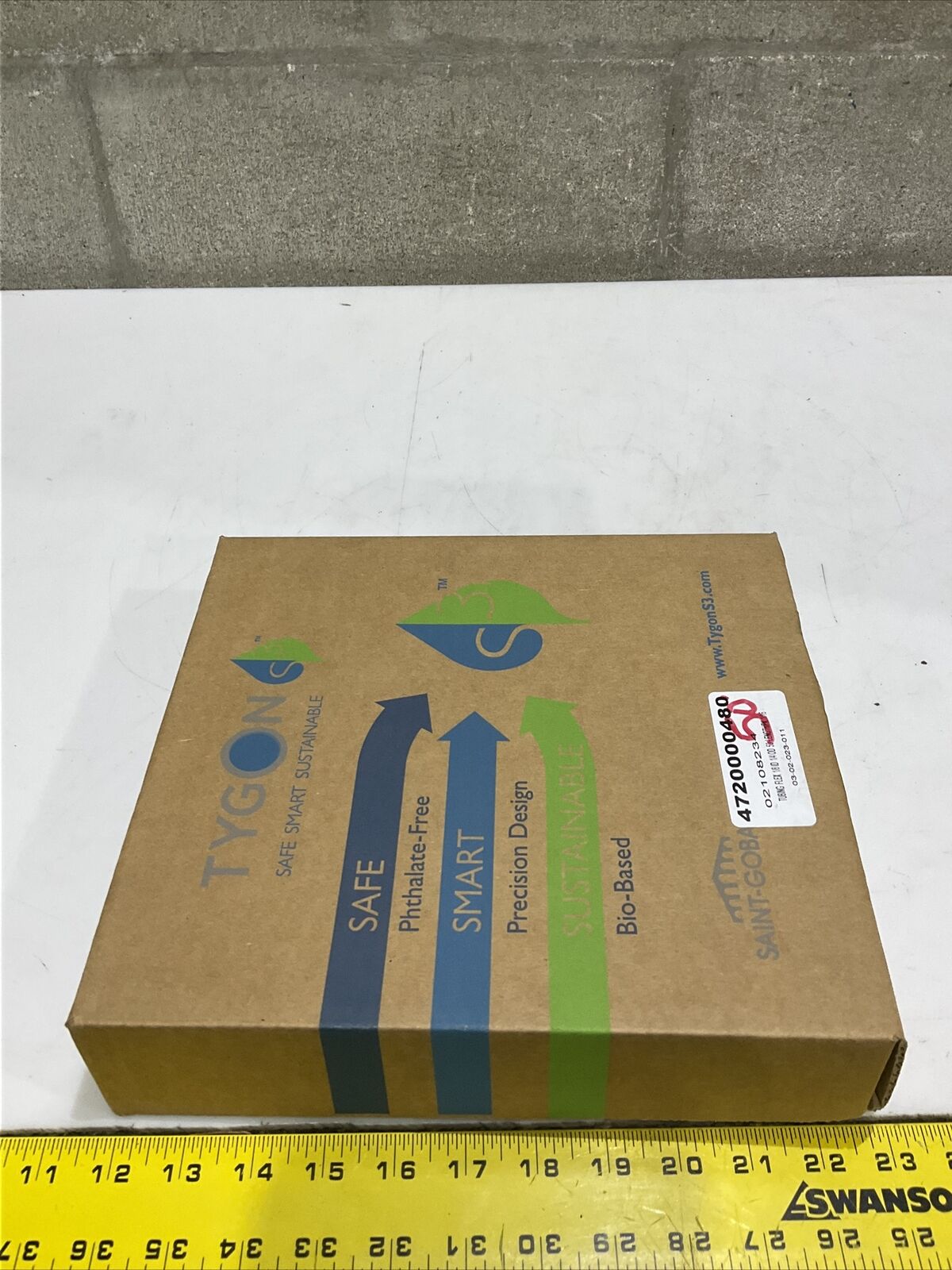 TYGON 89403-854 FLEX TUBING 1/8”ID 1/4”OD 1/16”WT 50FT 373