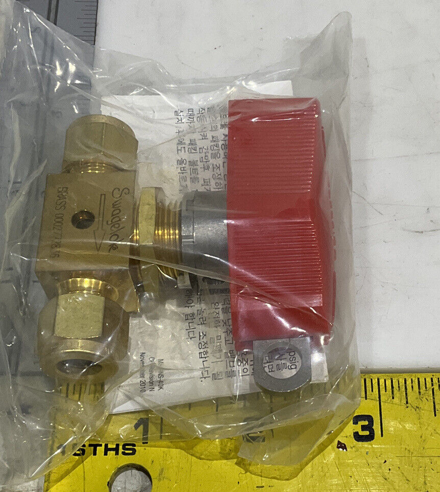 SWAGELOK B-43VS6-LL-RD BALL VALVE LOT OF 2 373