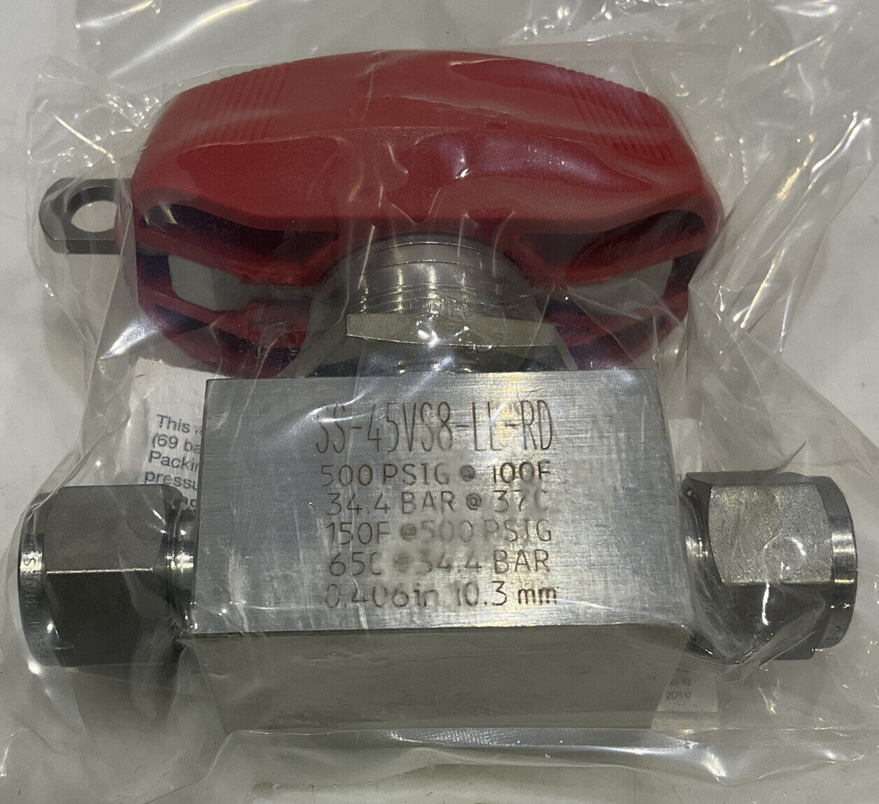 SWAGELOK SS-45VS8-LL-RD BALL VALVE 373
