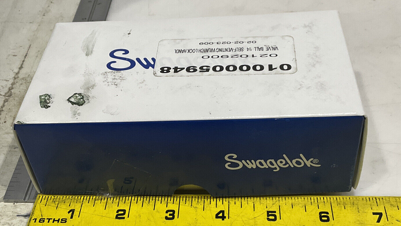 SWAGELOK SS-43GVS4-LL-RD BALL VALVE LOT OF 2 373