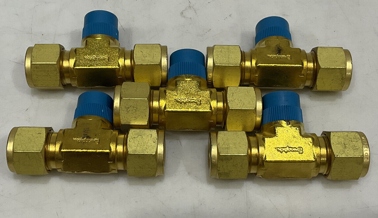 SWAGELOK B-810-3TTM MALE BRANCH TEE LOT OF 5 373